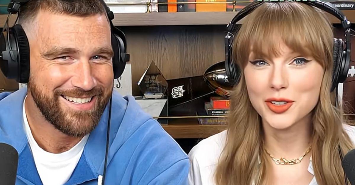 Photo of Travis Kelce and Taylor Swift