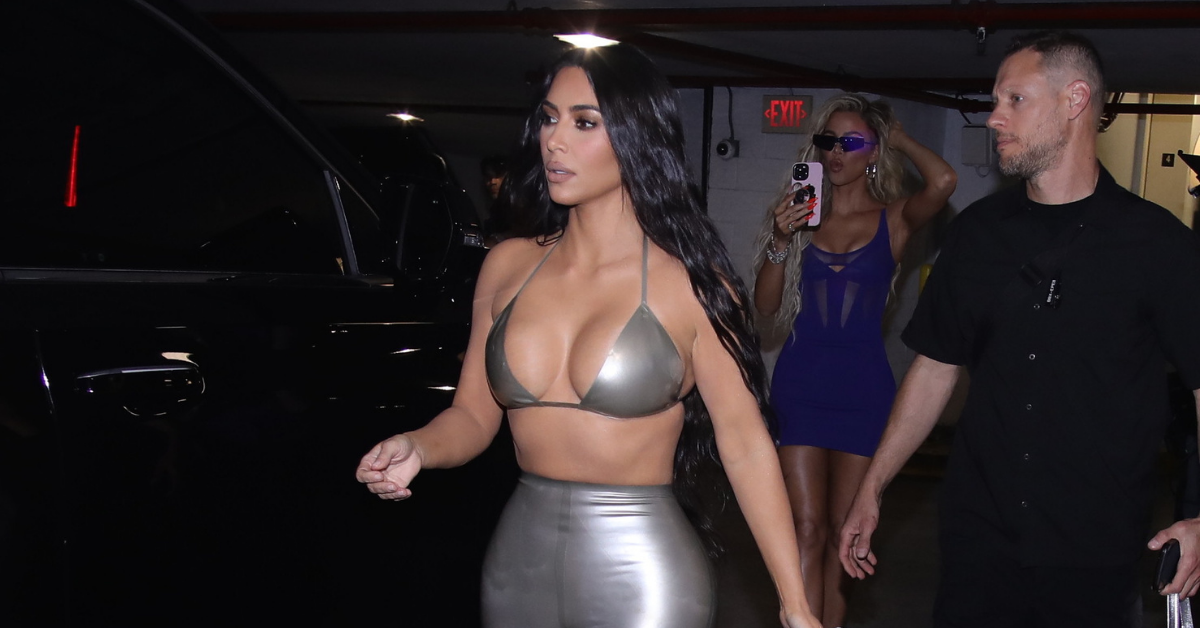 Kim Kardashian's Boobs Spill Out Of Corset Top In Miami!