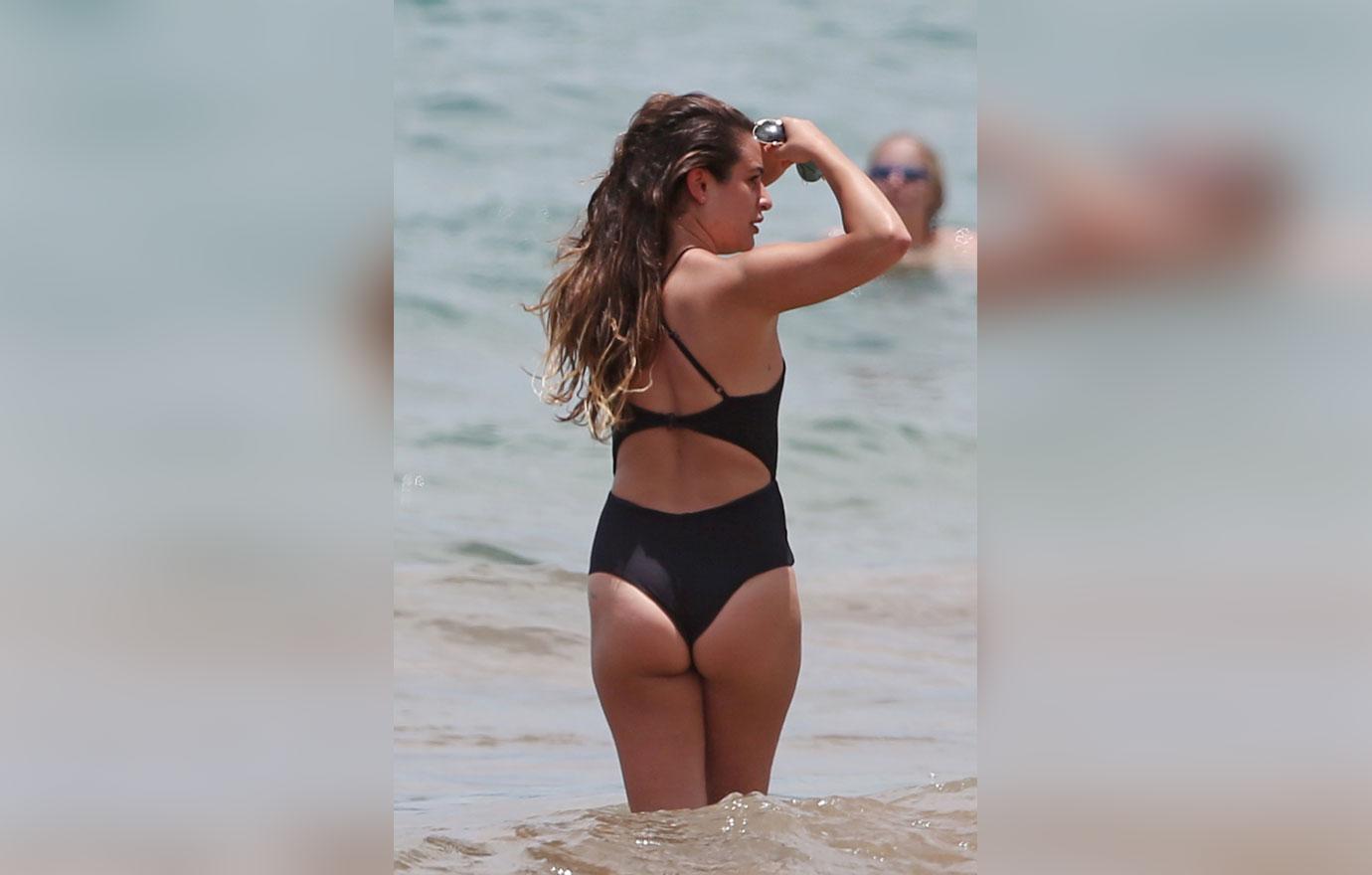 Lea Michele Rocks a Sexy, Cutout Bathing Suit in Hawaii: Photo 3920893, Bikini, Lea Michele Photos