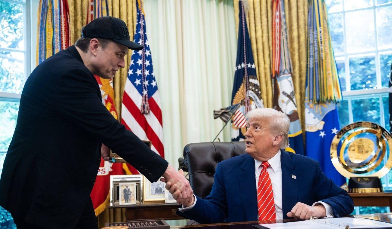Picture of Donald Trump and Elon Musk
