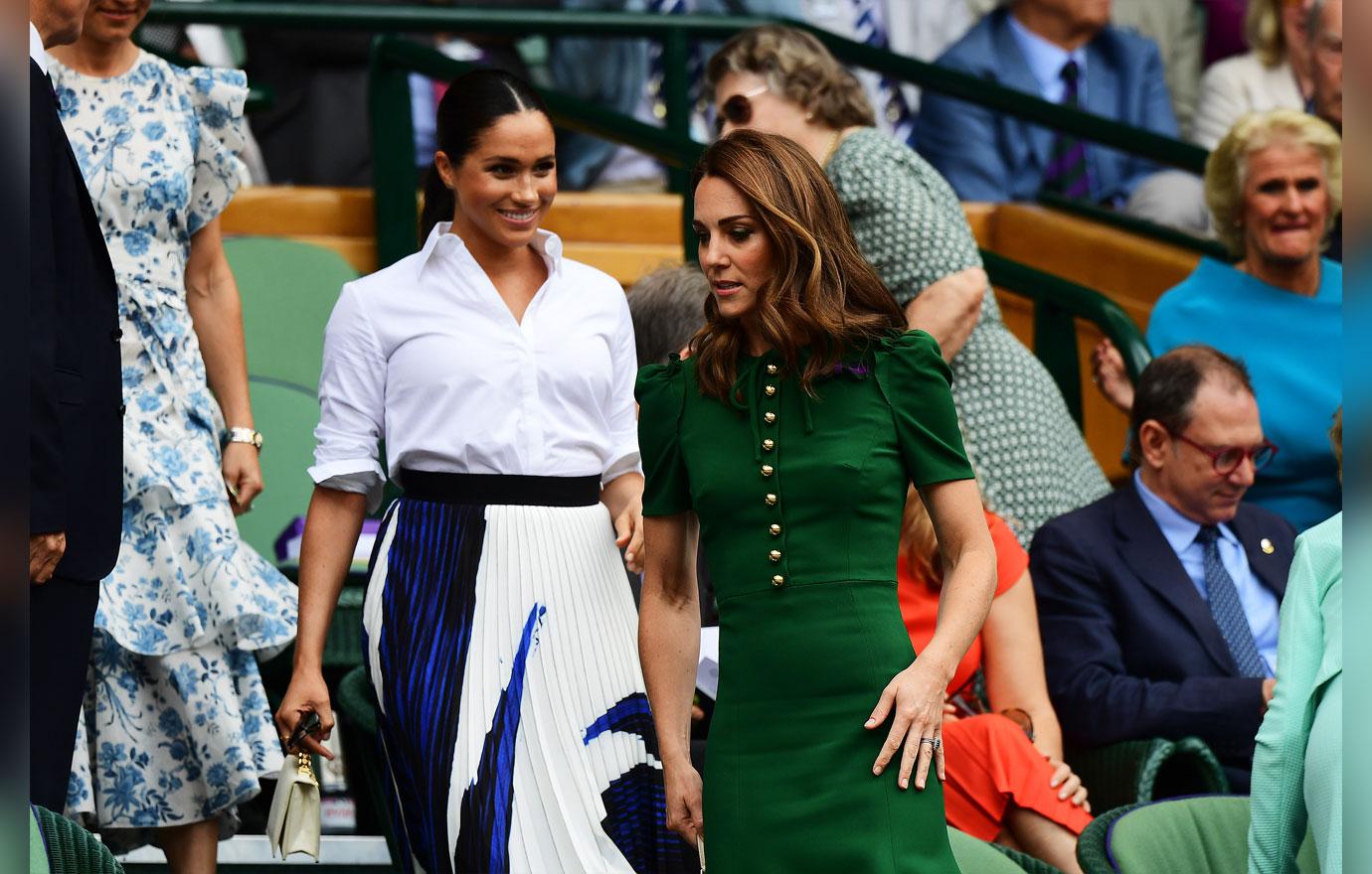 Meghan And Kate Try To Bury Feud Rumors Wimbledon