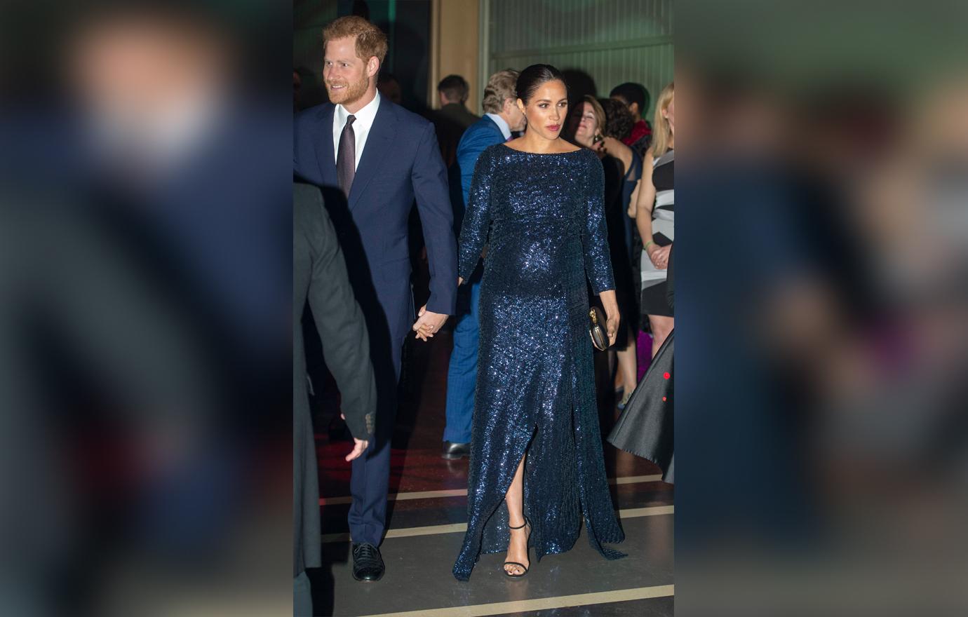 Pregnant Meghan Markle Sparkles Before Special Charity Performance Of Cirque Du Soleil