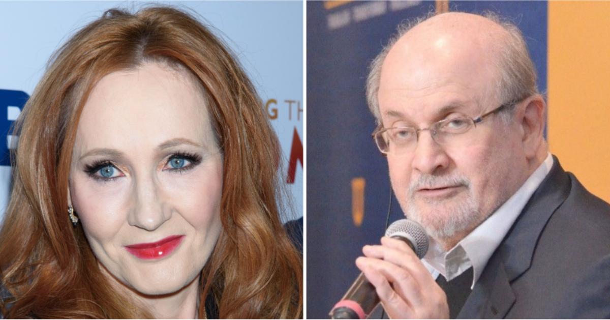 jk rowling receives death threat support salman rushdie