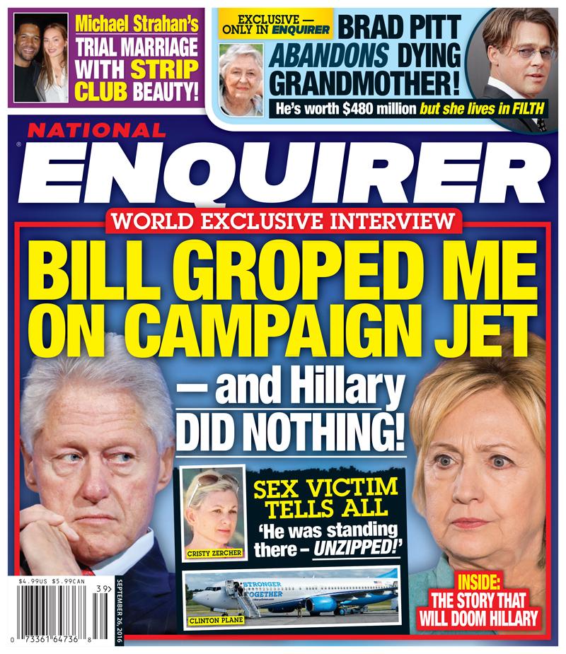 bill clinton groped woman campaign jet