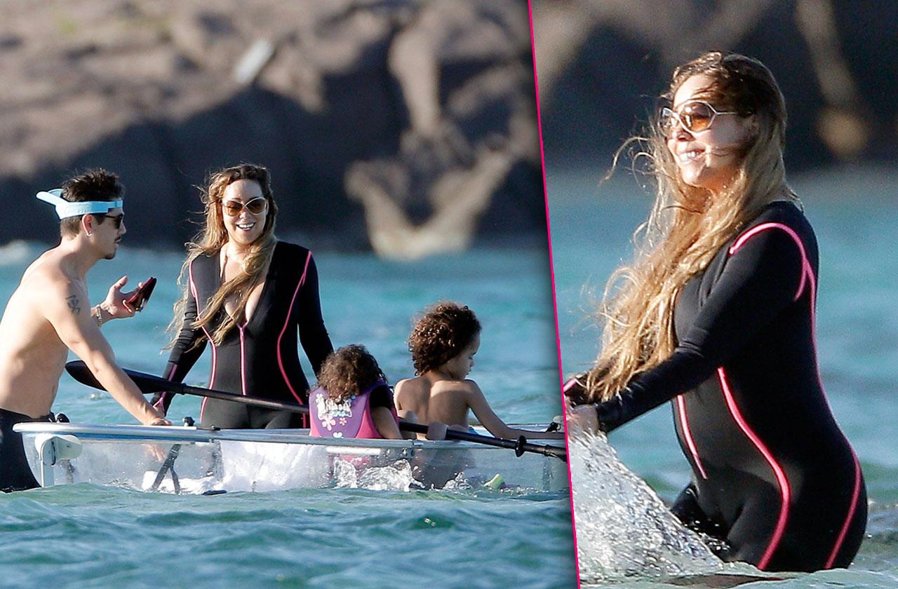 Mariah Carey Bryan Tanaka St Barth Vacation Kids