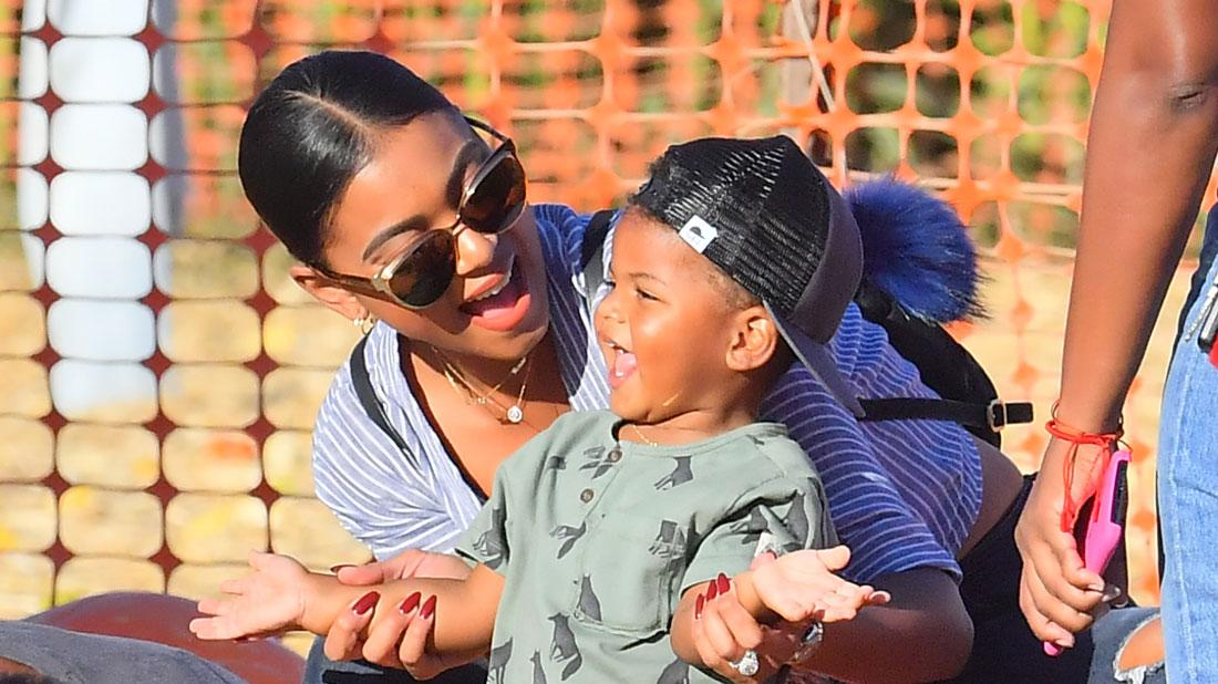 Eniko Parrish Takes Son Kenzo To Pumpkin Patch