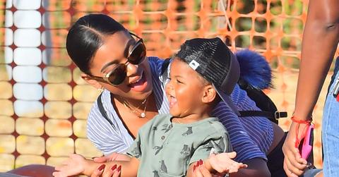 Eniko Parrish Takes Son Kenzo To Pumpkin Patch