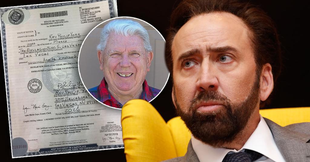 Nicolas Cage Wedding Reverend Shocked Over Annulment