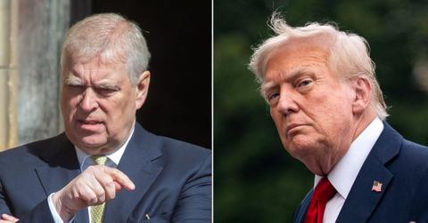 Composite photo of Prince Andrew and Donald Trump