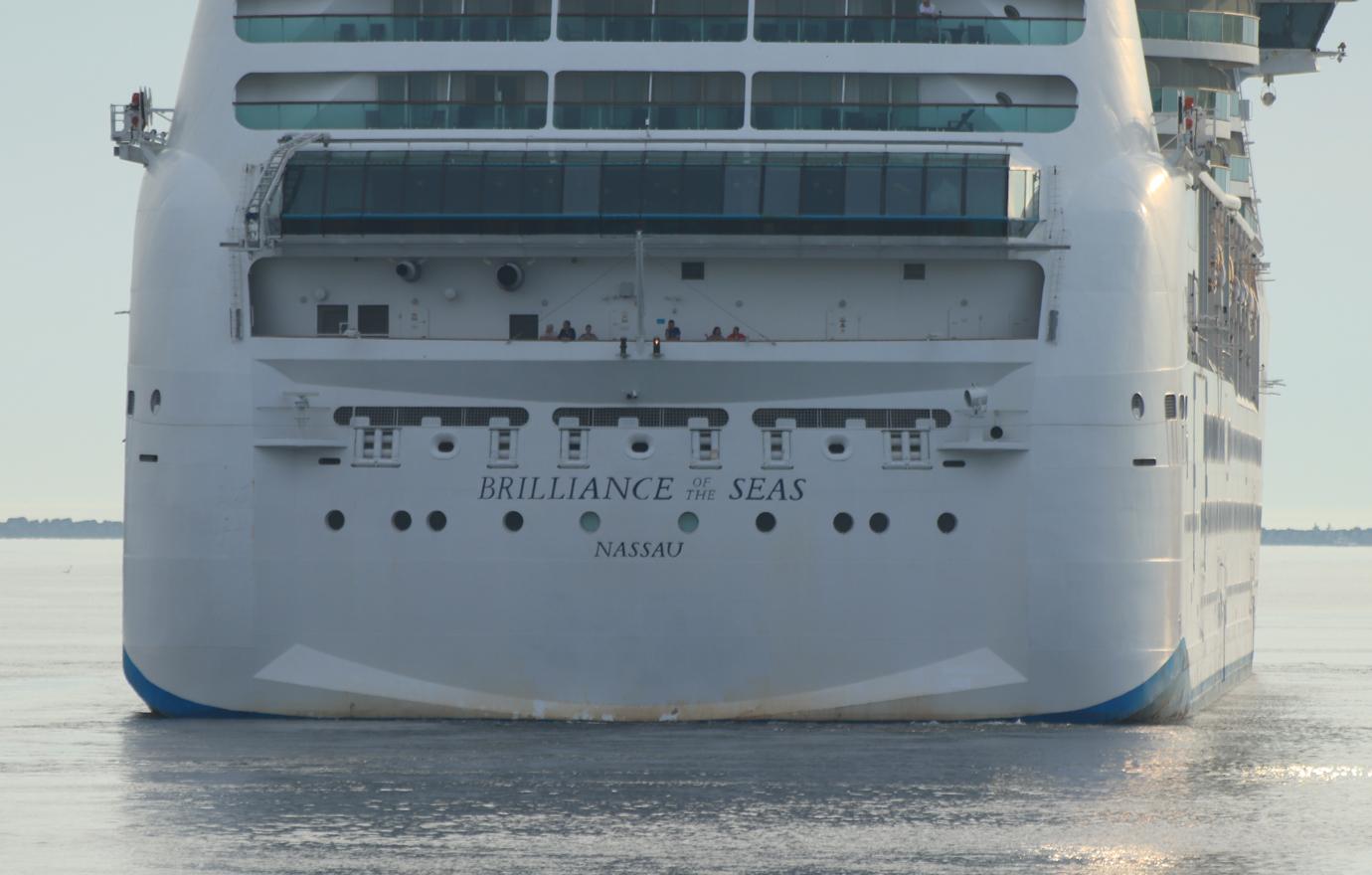 Brilliance of the Seas leaving IJmuiden Sea lock.