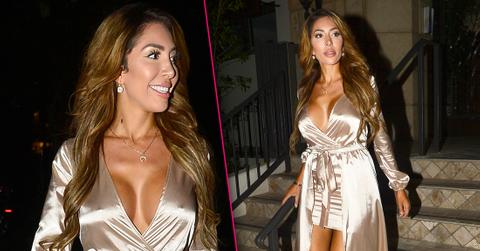 Farrah Abraham Shows Off Cleavage Night Out