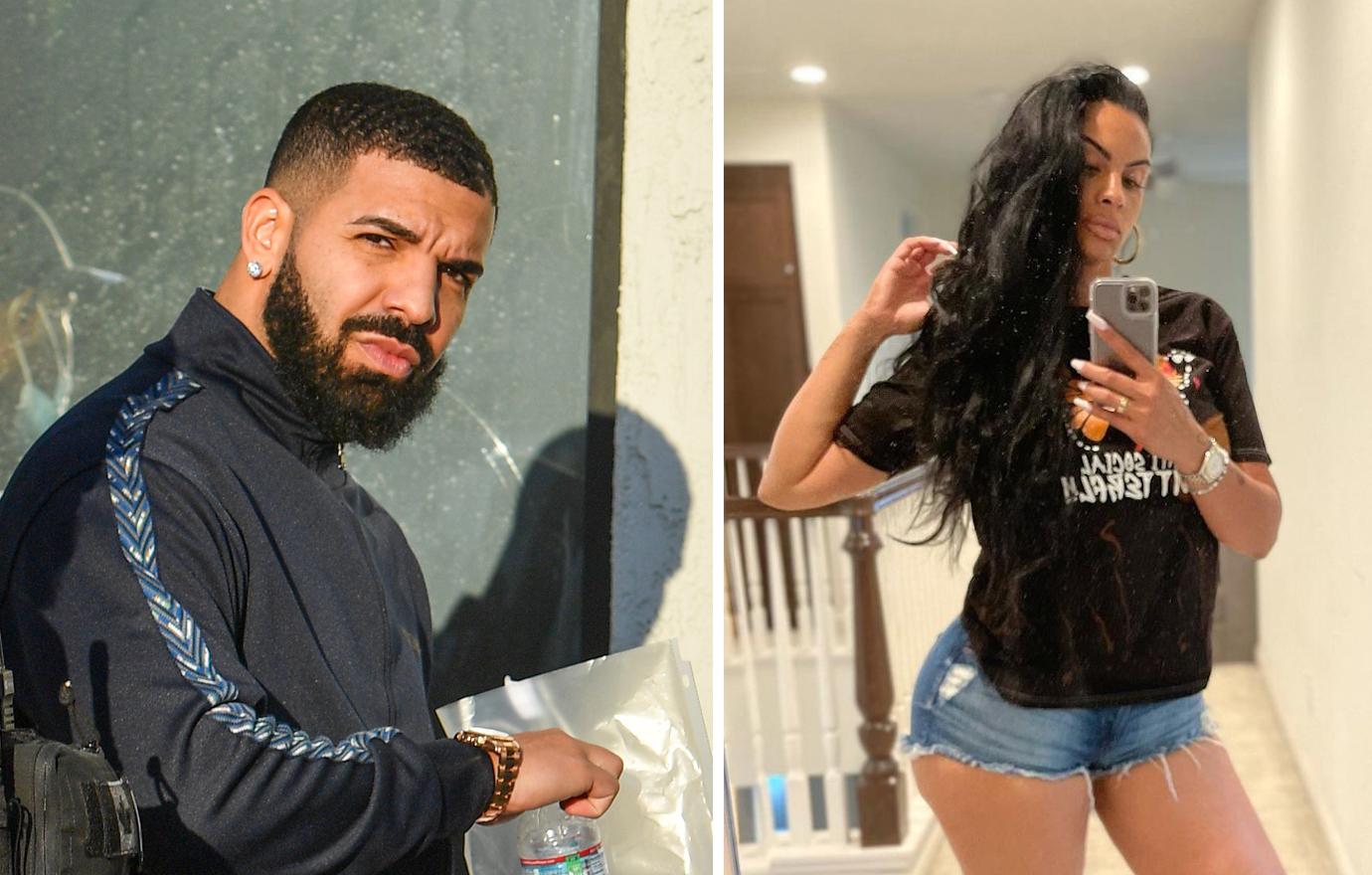 drake girlfriend johanna leia buys son diamond chain