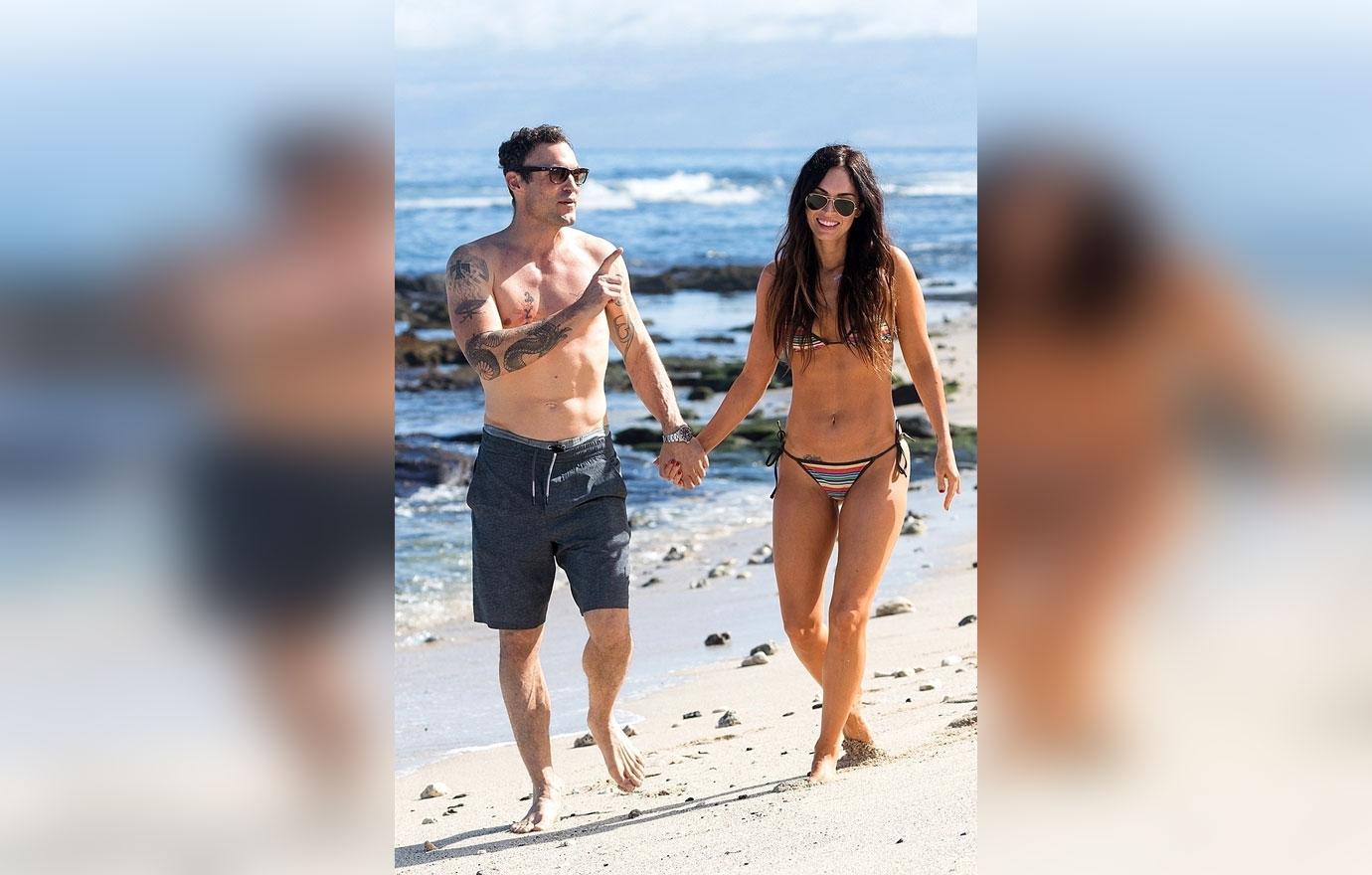 Megan Fox Bikini Husband Kiss