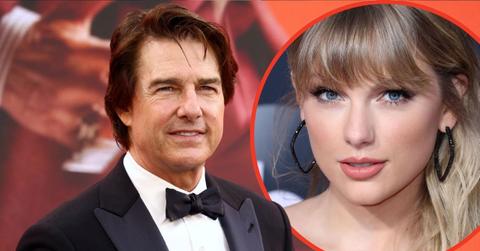 Split photo of Tom Cruise and Taylor Swift