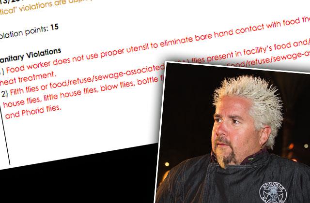 Guy Fieri Restaurant Slammed Health Inspection