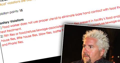 Guy Fieri Restaurant Slammed Health Inspection