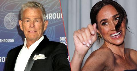 Split photos of David Foster and Meghan Markle