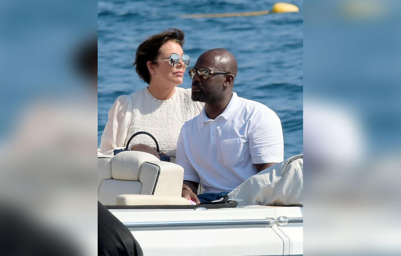 Kris Jenner Corey Gamble Boat France PDA