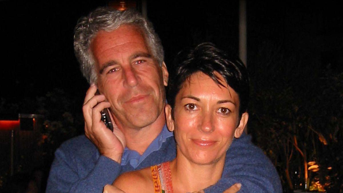 picture of Jeffrey Epstein and Ghislaine Maxwell.