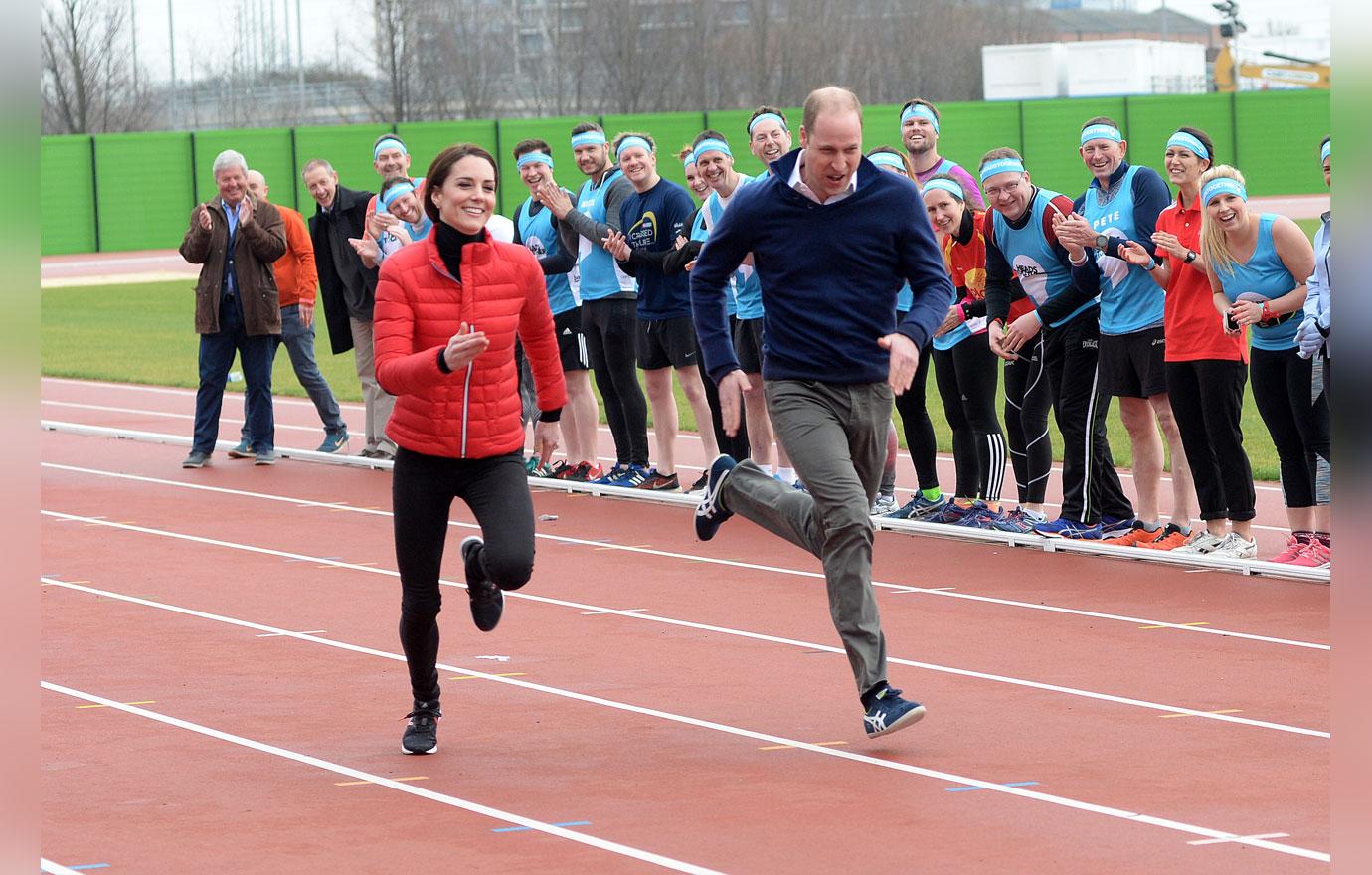 Kate Middleton Scary Skinny Legs Running