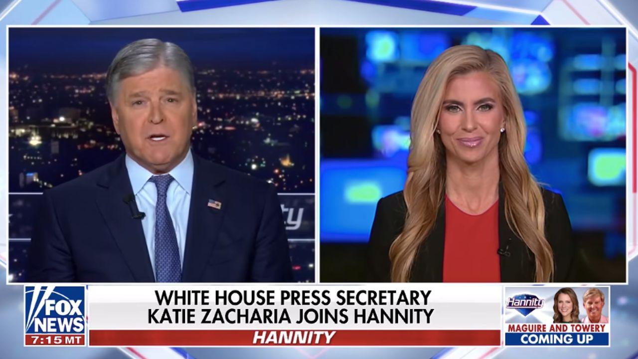 picture of Sean Hannity and Katie Zacharia