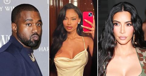 kanye west single breakup model vinetria kim kardashian r