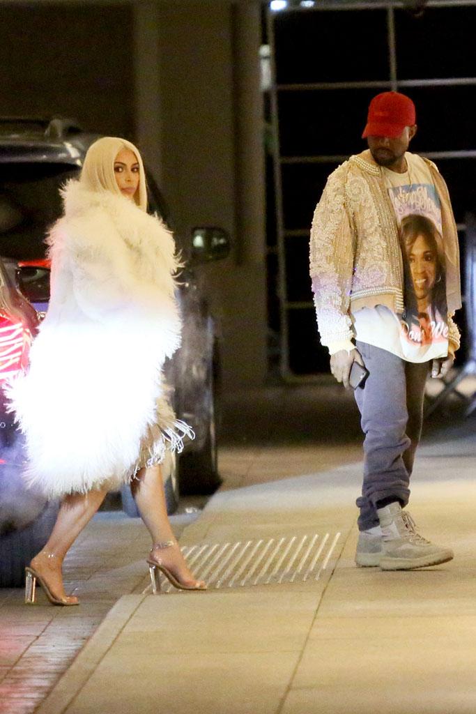 Kim Kardashian Kanye West Lamar Odom Shirt Fashion Show