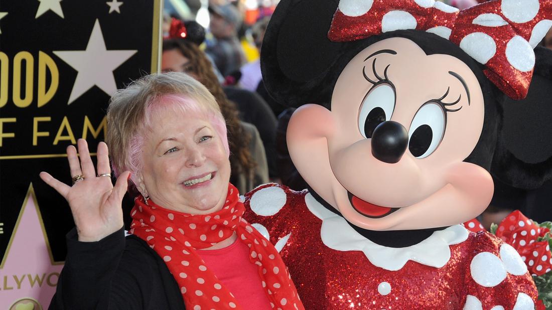 Russi Taylor Smiles and Waves with Minnie Mouse