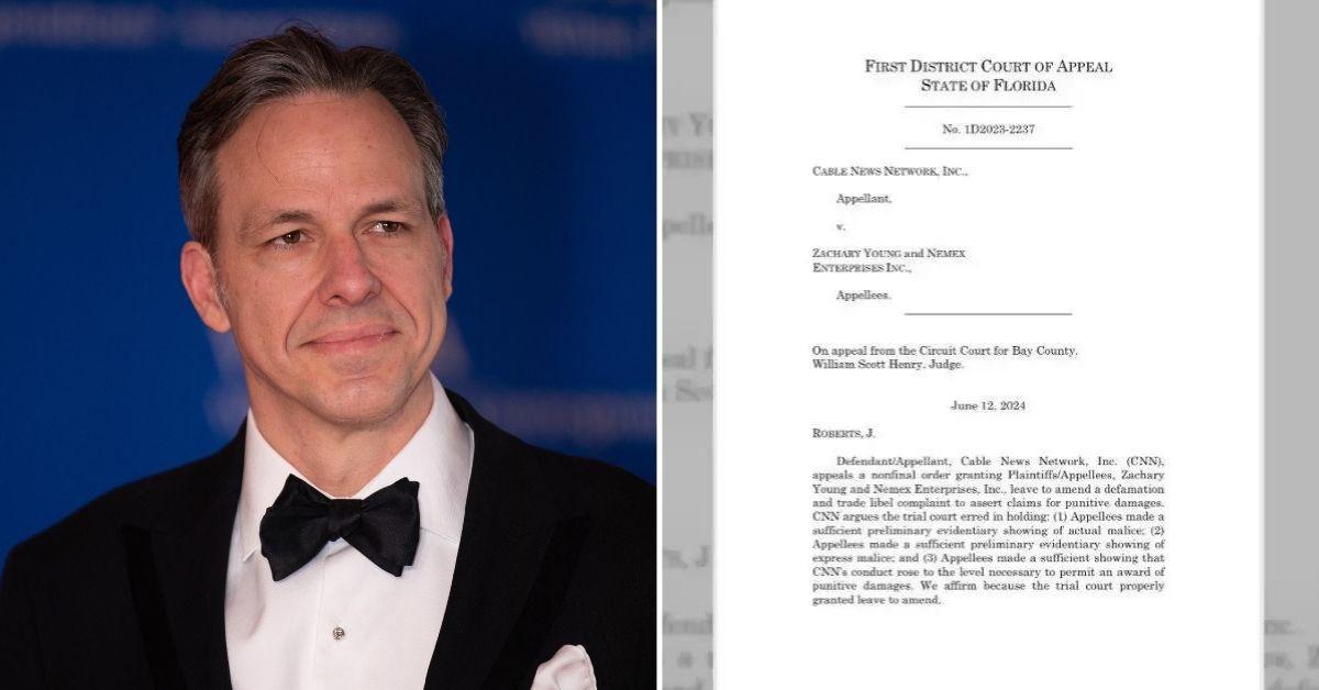 CNN Begs Judge to Block Military Vet’s Bid to Depose Star Jake Tapper – In Billion Dollar Defamation Battle