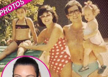 //kim kardahian family photo swim