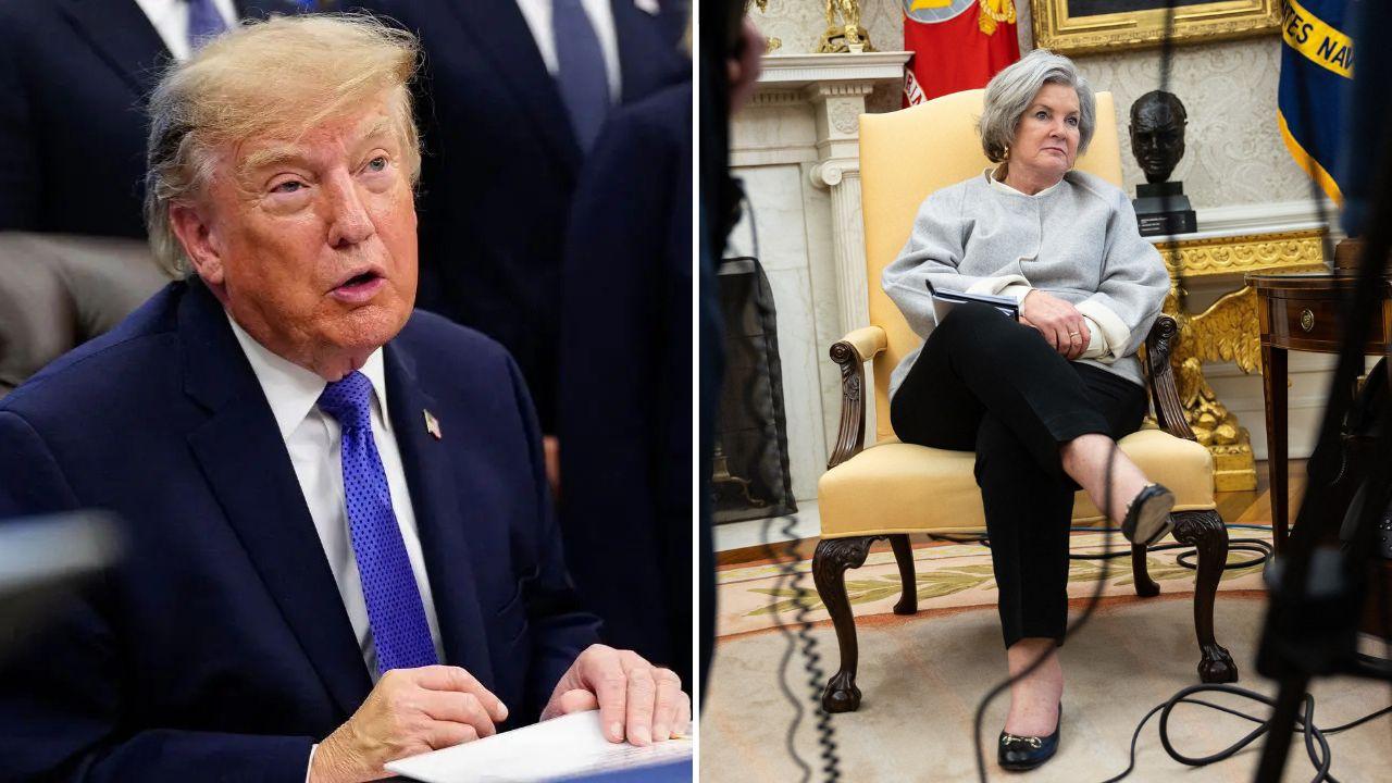 Photo of Donald Trump, Susie Wiles