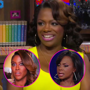 Booty Battle! Kandi Burruss Tells Kenya Moore 'Do Something Else' In Fight  Over Workout DVD