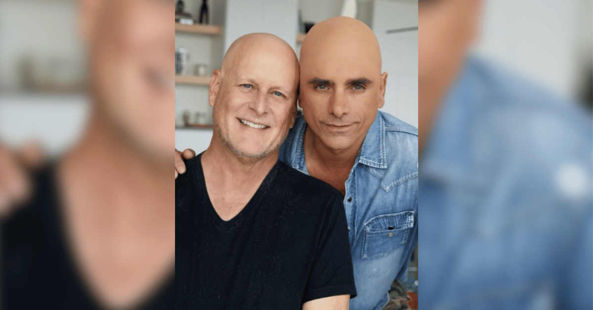 john stamos faces backlash for donning bald cap in support of dave couliers cancer battle