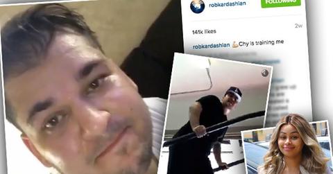 //rob kardashian blac chyna release workout video pp