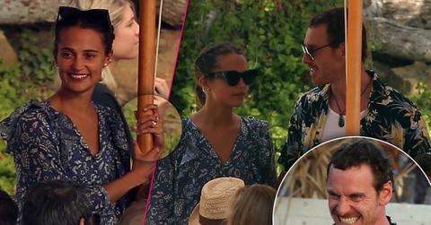 Michael Fassbender Alicia Vikander post wedding lunch