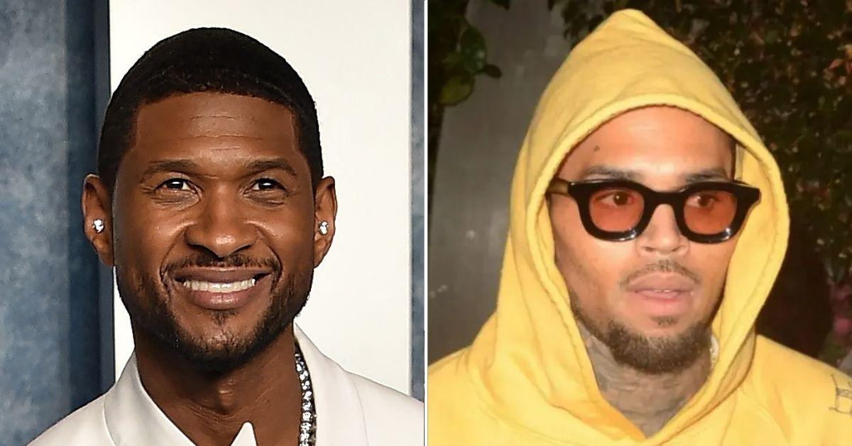 usher chris brown