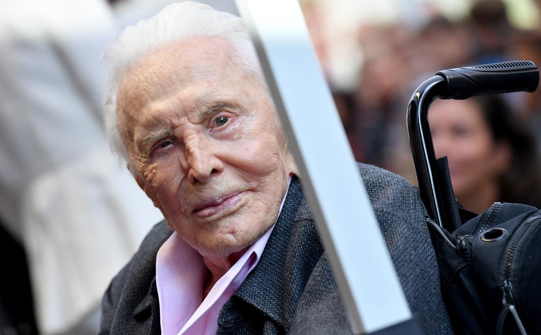 Kirk Douglas attended the ceremony honoring Michael Douglas with star on the Hollywood Walk of Fame on November 06, 2018 in Hollywood, California.