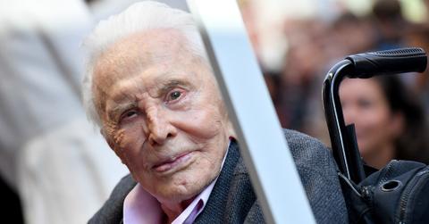 Kirk Douglas attended the ceremony honoring Michael Douglas with star on the Hollywood Walk of Fame on November 06, 2018 in Hollywood, California.