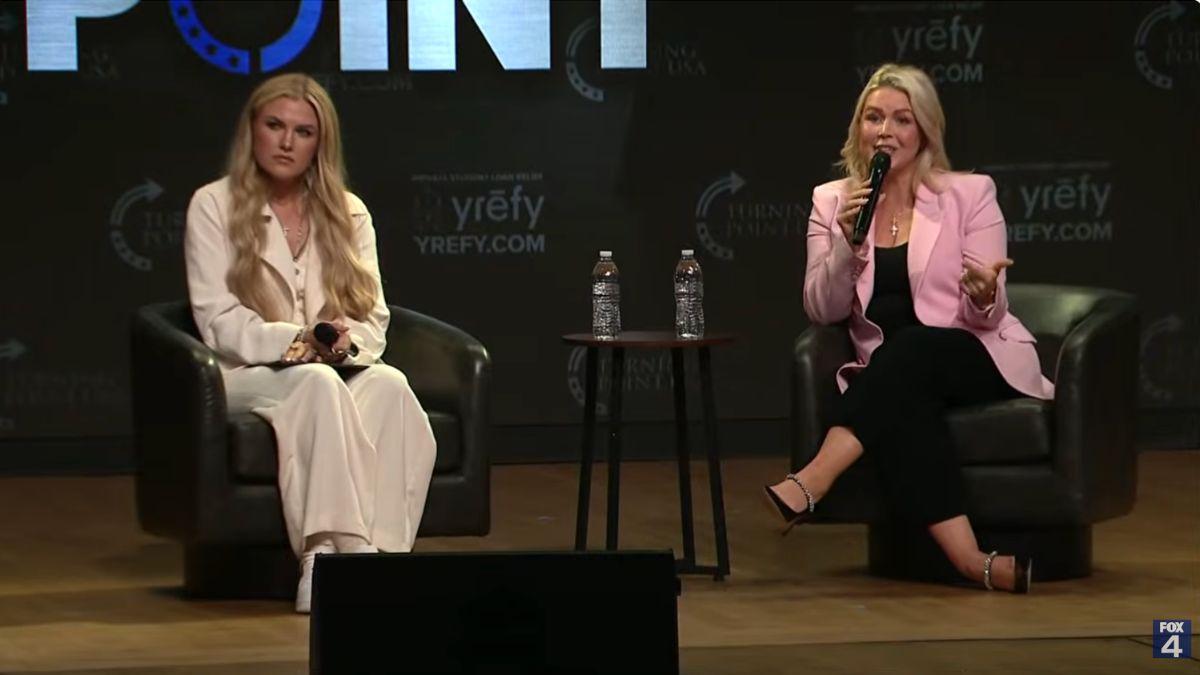 Photo of Erika Kirk and Karoline Leavitt