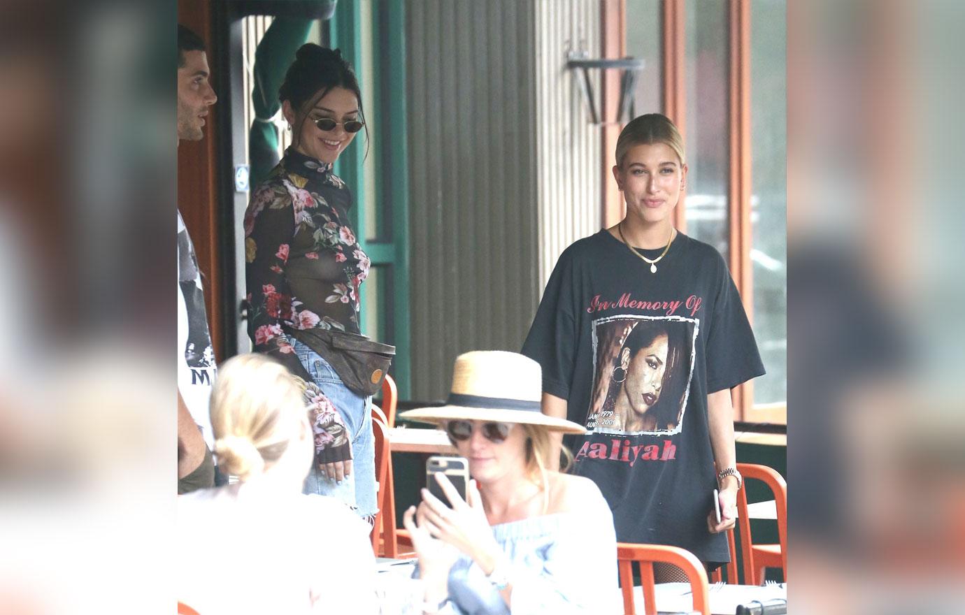 Kendall jenner hailey baldwin model thin lunch nyc