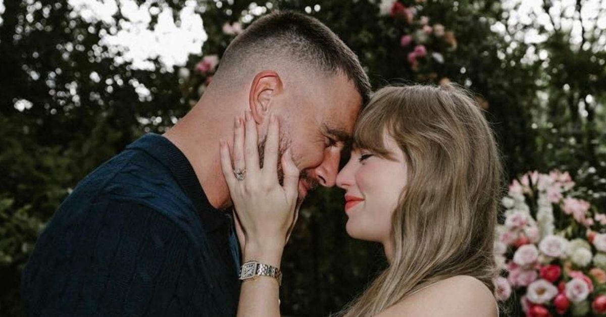 picture of Travis Kelce and Taylor Swift