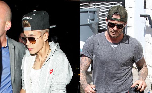 //justin bieber mirrors david beckham