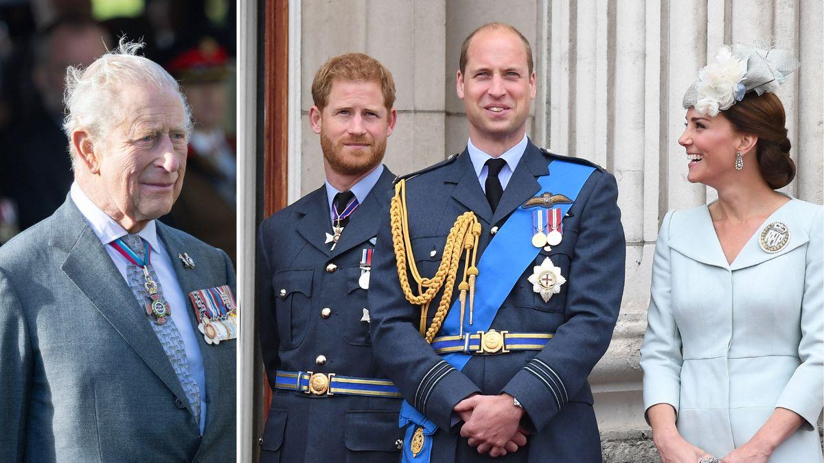 Photo of King Charles, Prince William, Prince Harry and Kate Middleton