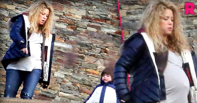 Shakira Baby Bump Spain