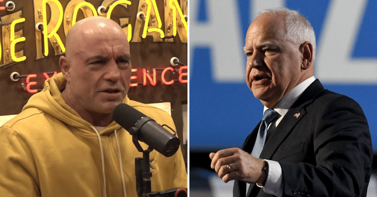 Joe Rogan Suggests Protests 'Distract' From Tim Walz's 'Fraud Scandal'