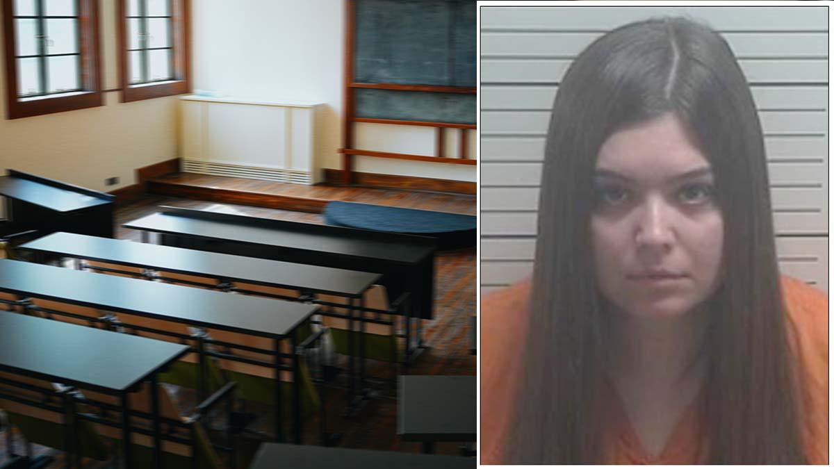 A substitute teacher has been sent to jail as part of a plea deal after sending lewd photos to a student.