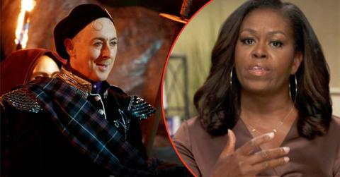Photo of Alan Cumming and Michelle Obama