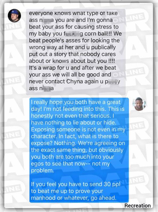 Radar Told You First! Explosive Text Threats From Rob To Chyna's Ex Resurface In New Lawsuit