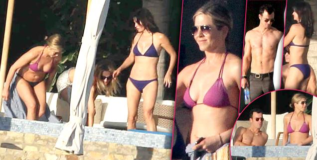 Jennifer Aniston jets back with her A-list pals after annual New