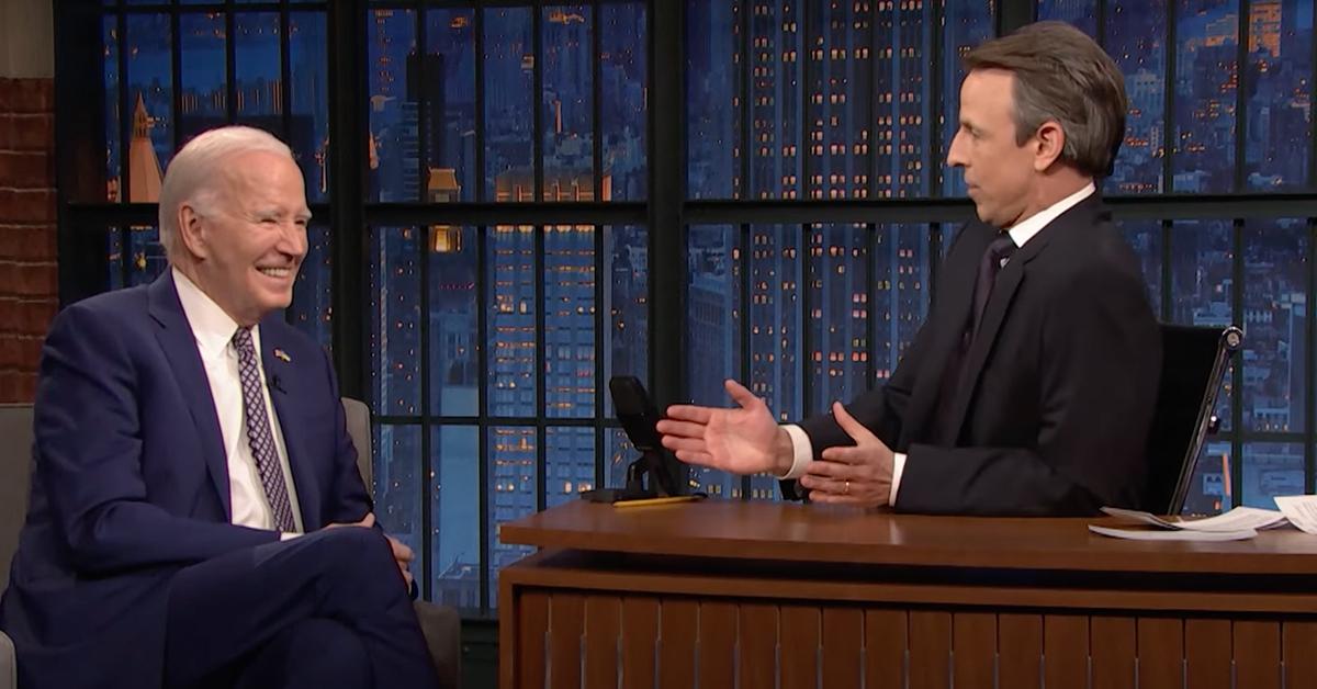 joe biden mocks trump forgetting melanian name mercedes seth meyers interview